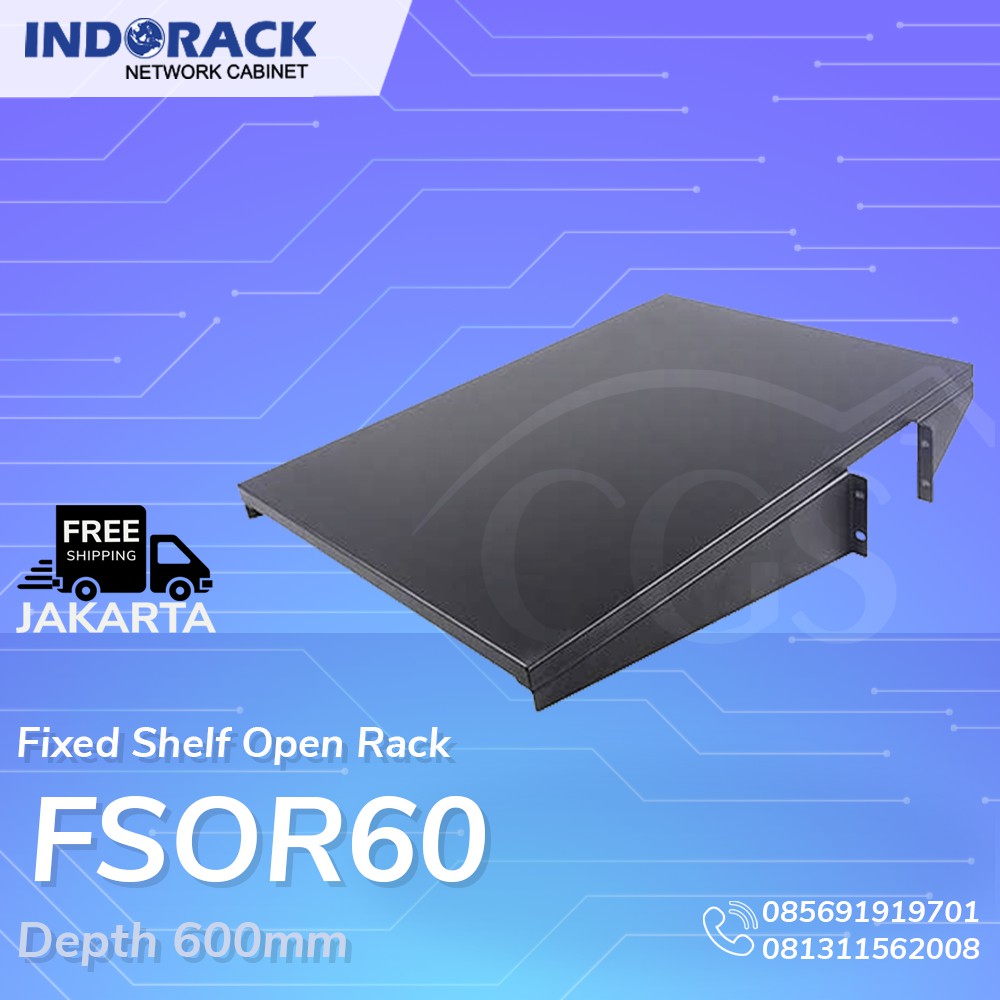 INDORACK FSOR60 - Fixed Shelf For Open Rack Depth 600mm