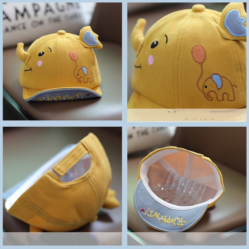 Topi Baseball bayi model Gajah baby cap elephant bordir