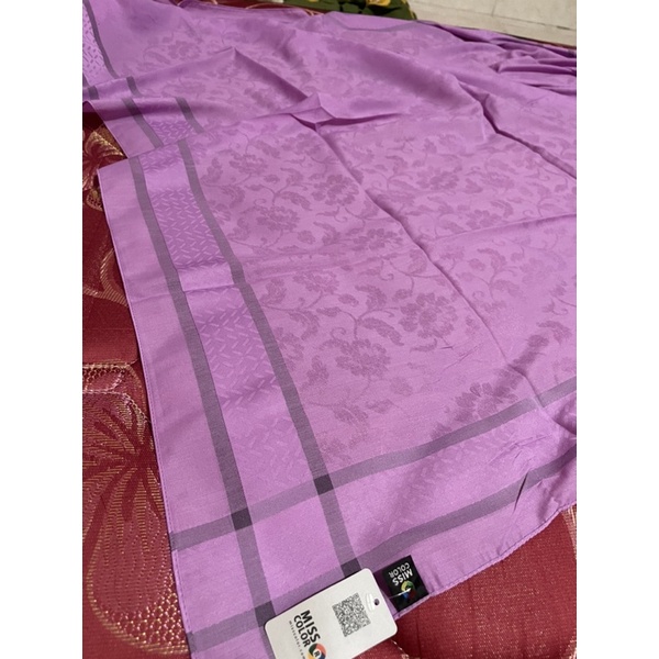 Hijab Turki Miss color, katun jaquard, segiempat 110 cm