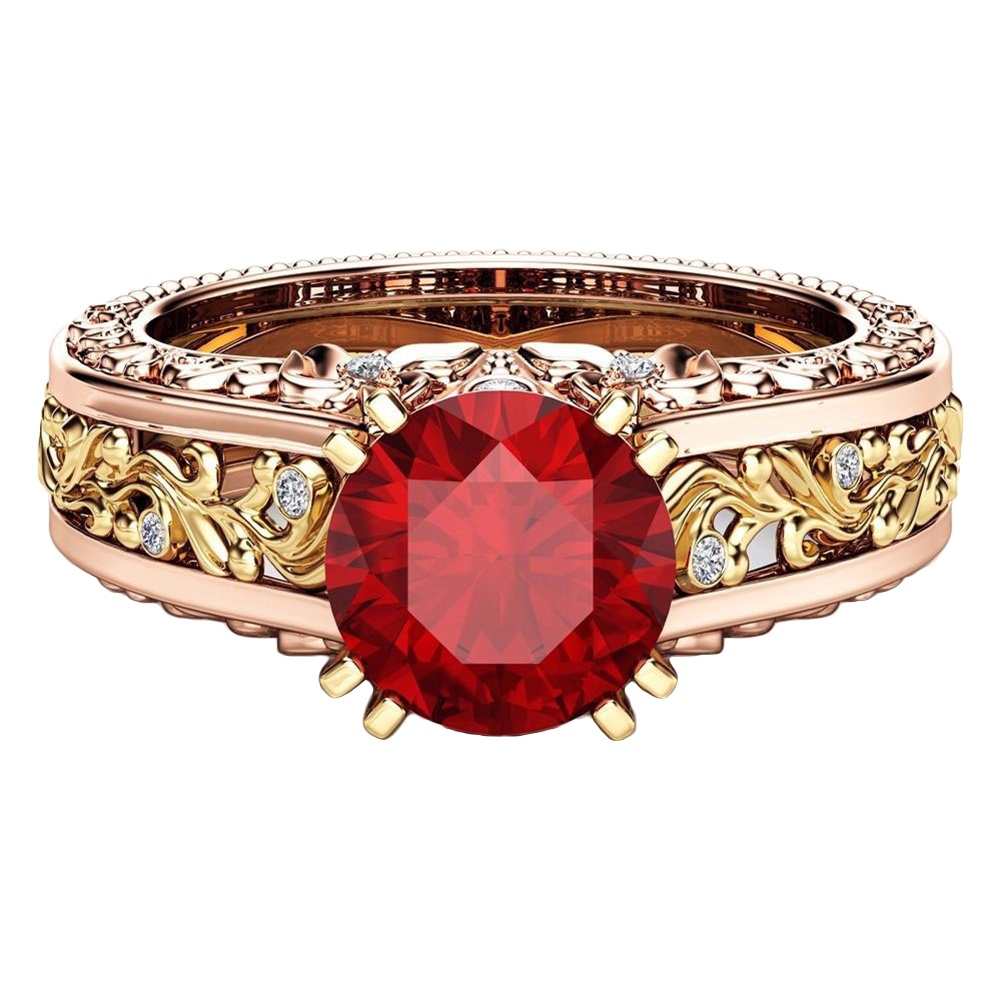 Hu Hu Hu Hu Hu Alat Bantu Pasang Kacamata♡ Cincin Berlian Imitasi Bentuk Bulat Model Hollow Untuk Pernikahan