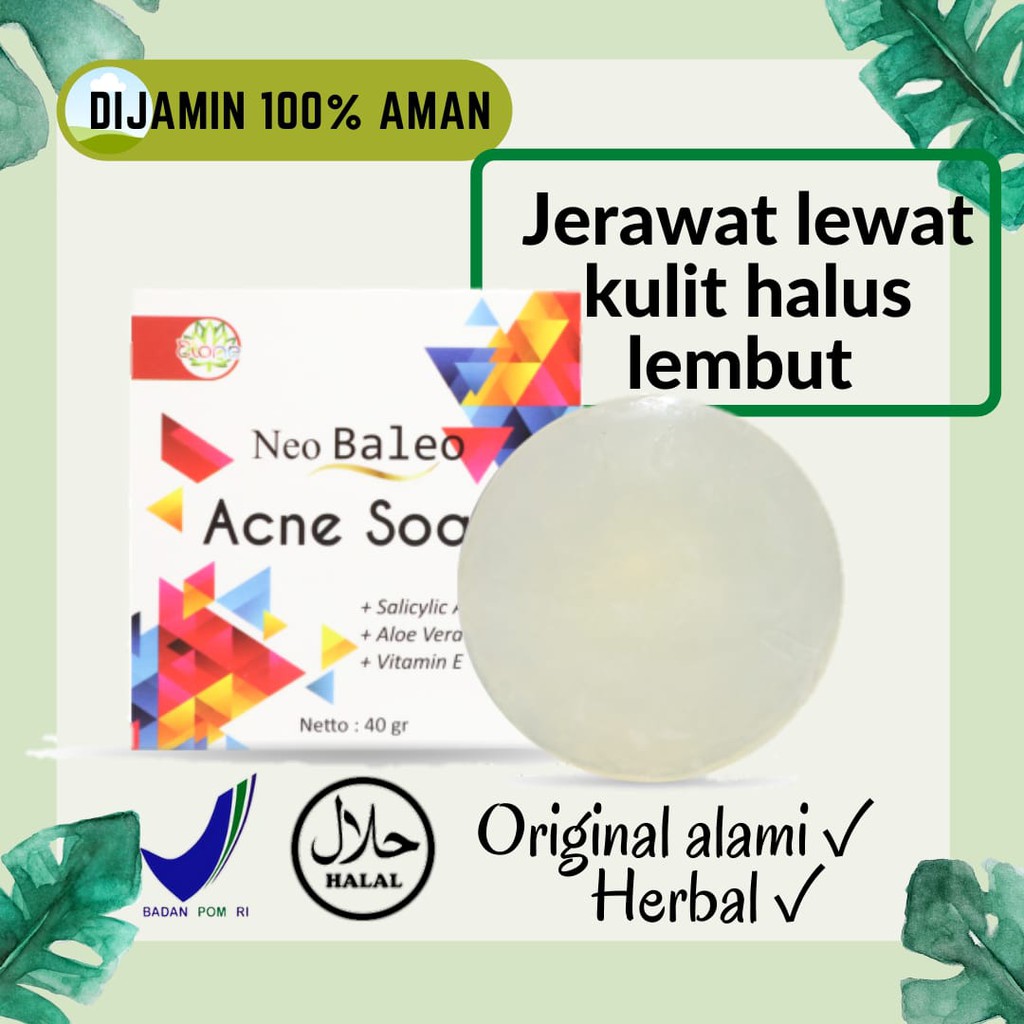 Sabun Penghilang Jerawat NEO BALEO | Sabun Muka Glowing