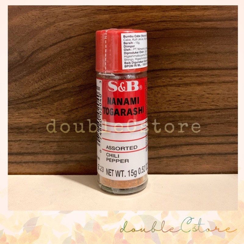 

Nanami Togarashi S&B Assorted Chili Pepper 15gr / Bubuk Cabe