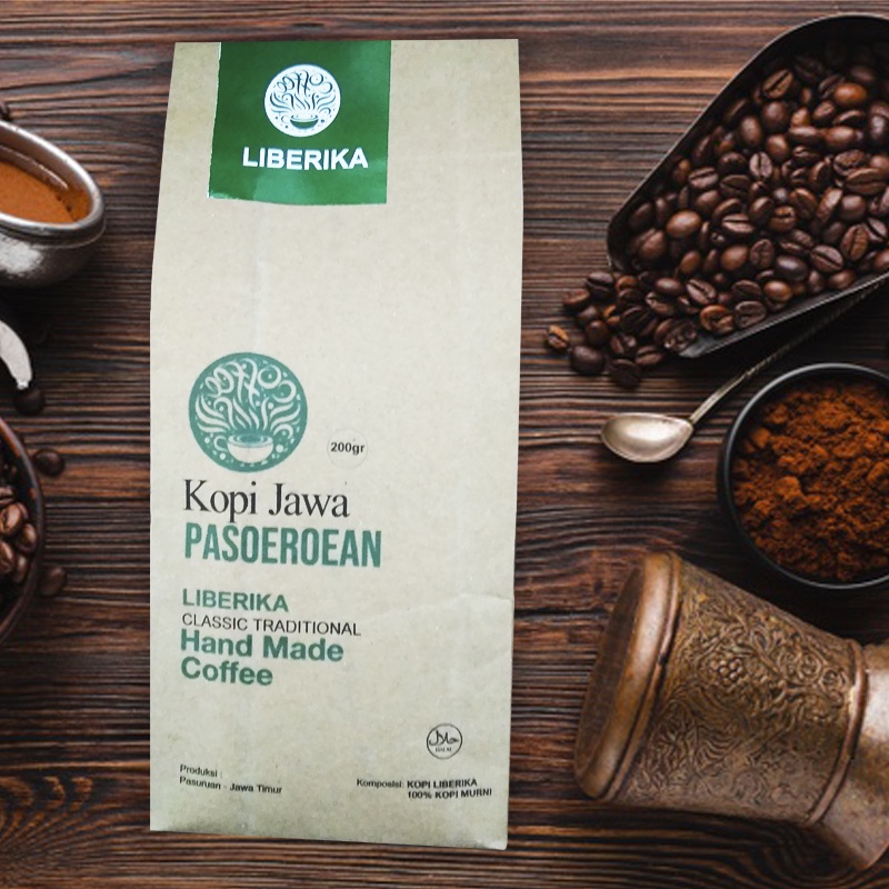

Kopi Jawa Pasoeroean - Liberika Classic Traditional Hand Made Coffee (200gr)