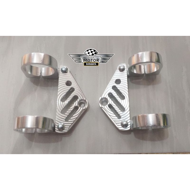 Braket kupingan pangkon lampu pesek cincin model cnc super pesek AS 41 PNP SKOK BYSON