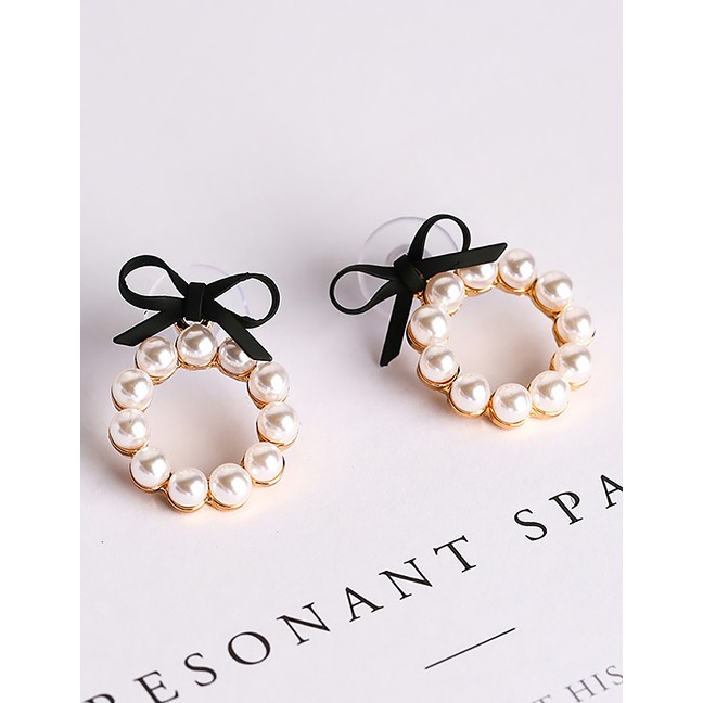 LRC Anting Tusuk Fashion Pearl Decorated F0715X