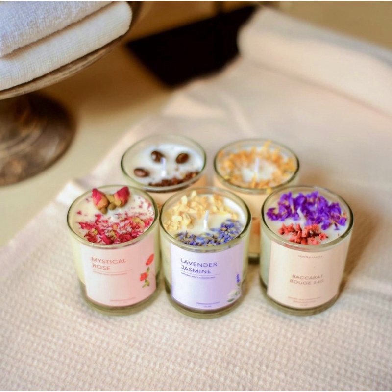 Natural Scented Candle Lilin Aromaterapi Souvenir Hampers