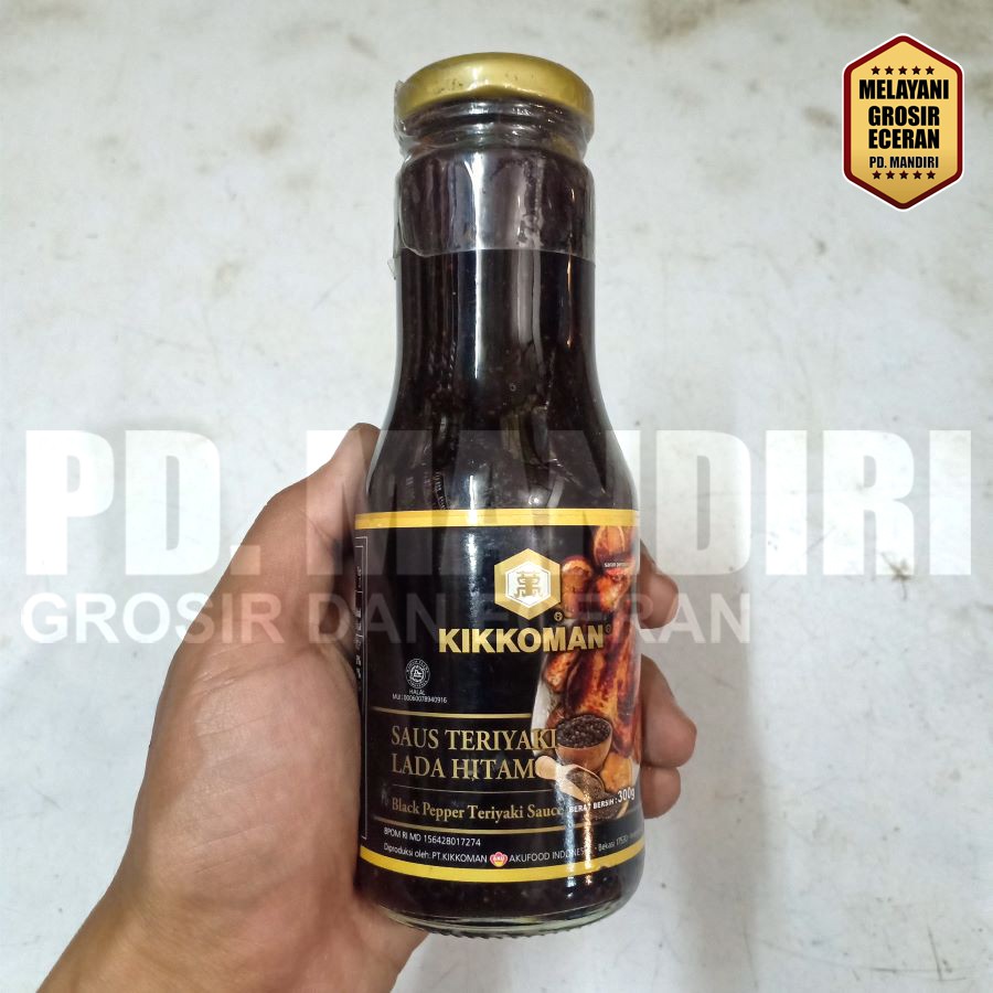 

KIKKOMAN SAUS TERIYAKI LADA HITAM 300 GR