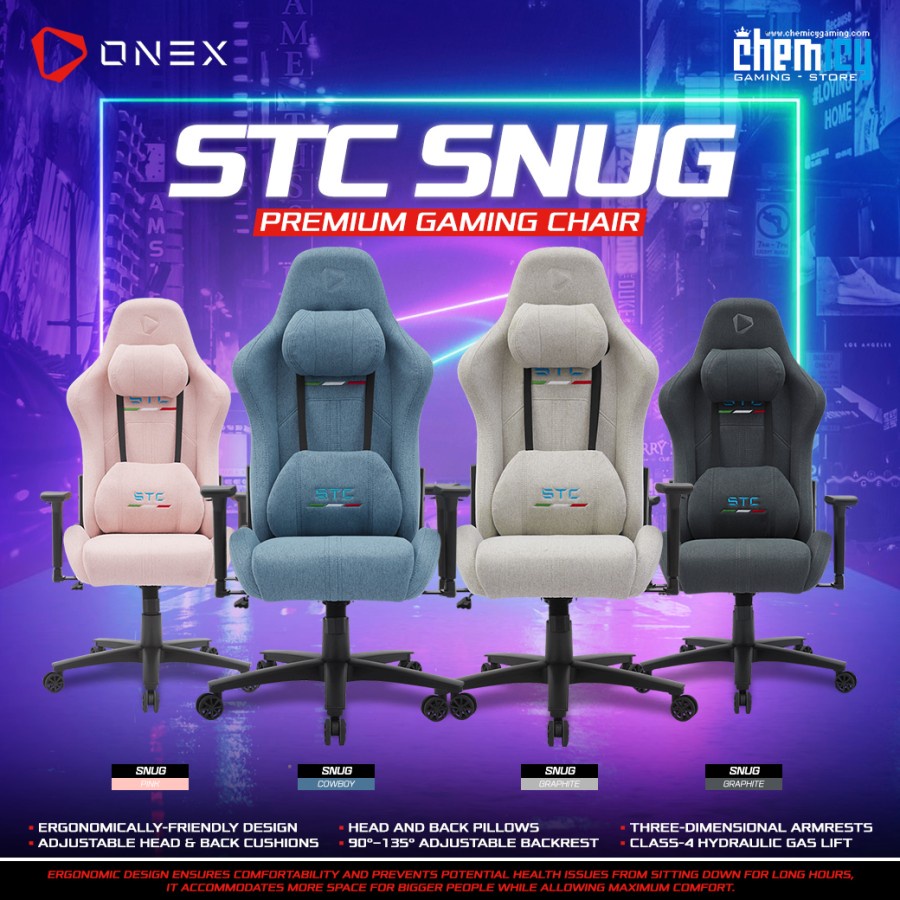 OneX STC Snug Series Premium Gaming Chair / Kursi Gaming