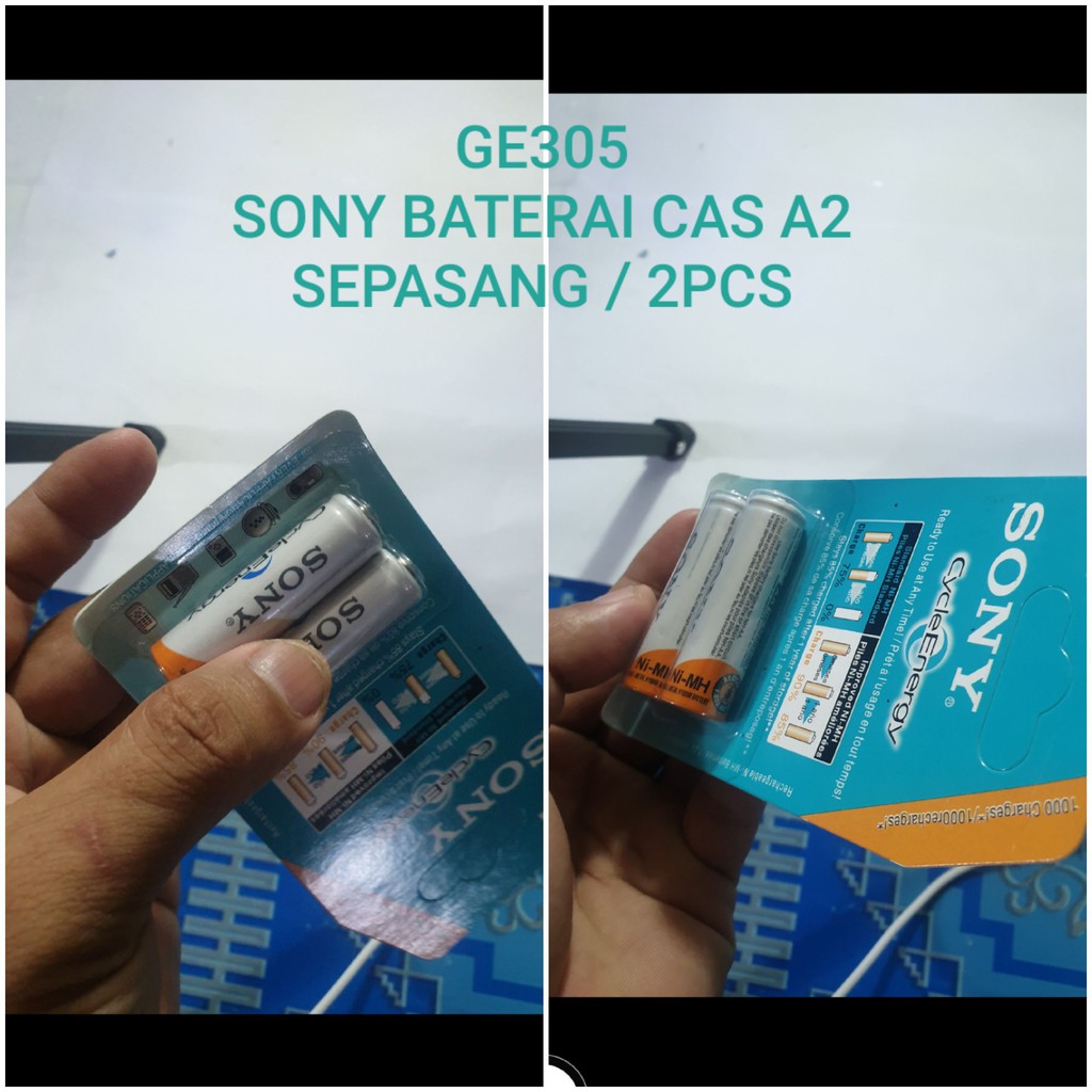 G305 Sony A2 AA baterai 1,2V volt battery batere cas casan charger charging Rechargeable Lithium batu baterry universal multi elektonik batery multifungsi charge Batteries batray mainan mic G305   BATERAI BISA GI GUNAKAN SEGALA ELEKTRONIK  Harga SEPASANG