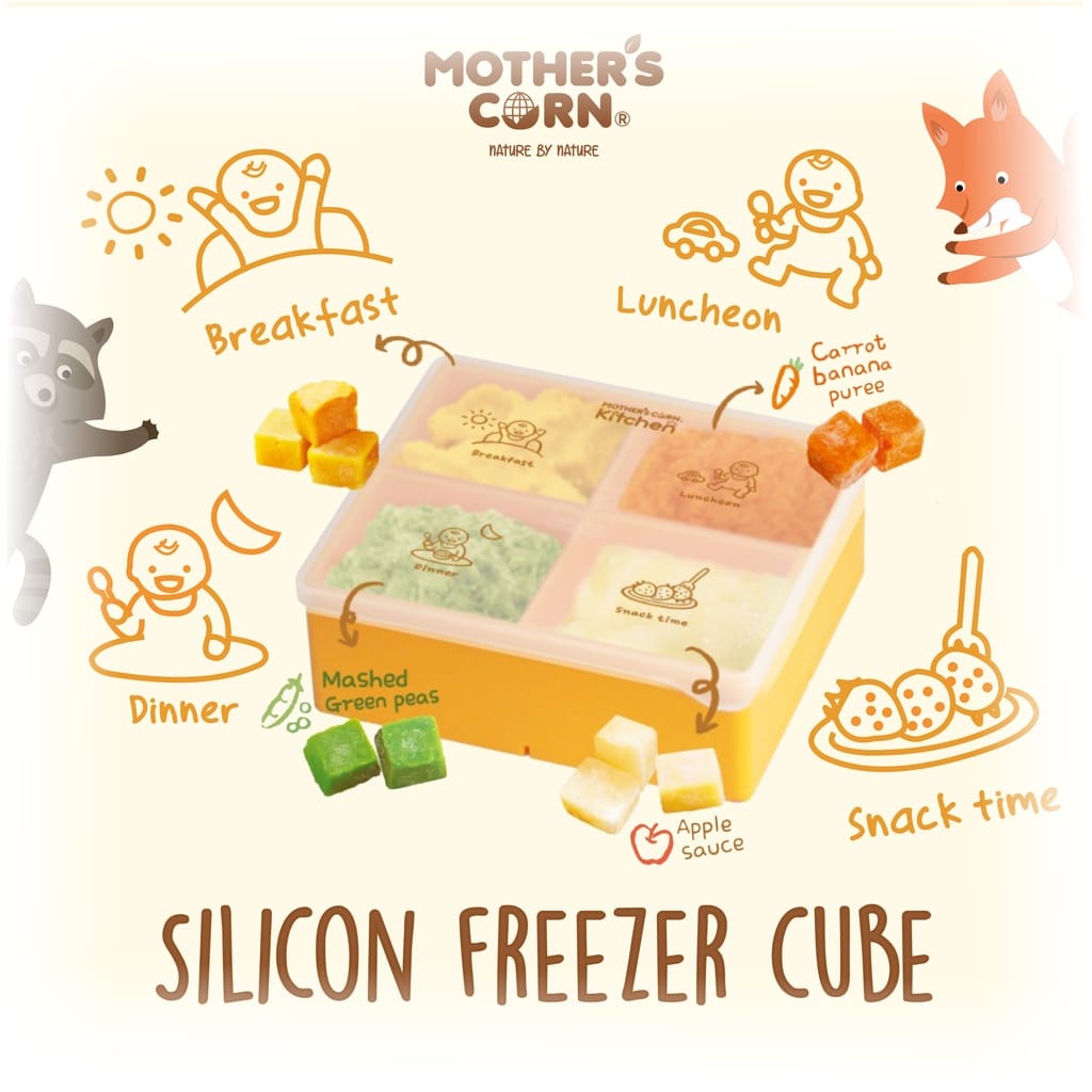 Mother's Corn Silicone Freezer Cubs - Tempat Penyimpanan Makanan