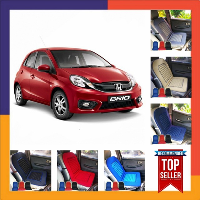Alas jok mobil bantalan jok mobil pijat honda brio merah sarung jok mobil premium empuk bestseller