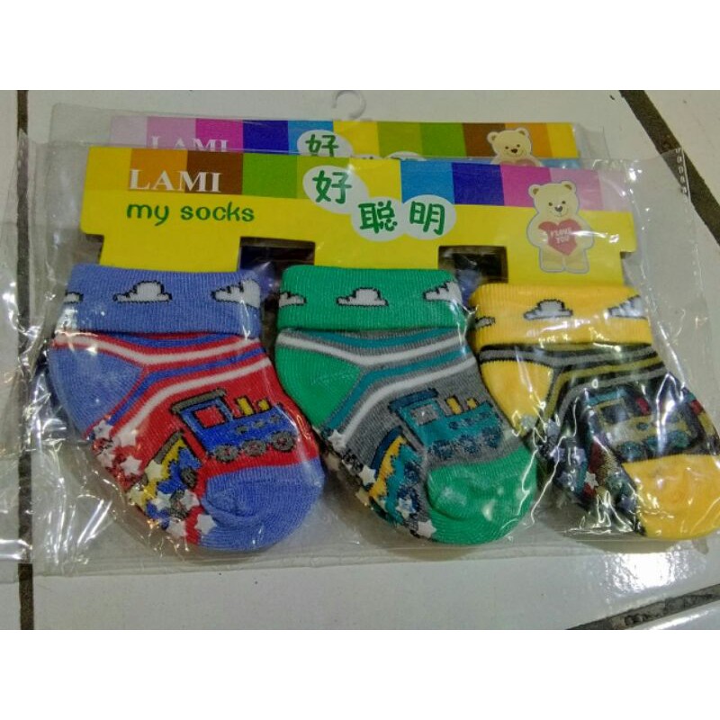 KAOS KAKI BAYI / 3 PASANG KAOS KAKI BAYI / 3 IN 1 KAOS KAKI BAYI