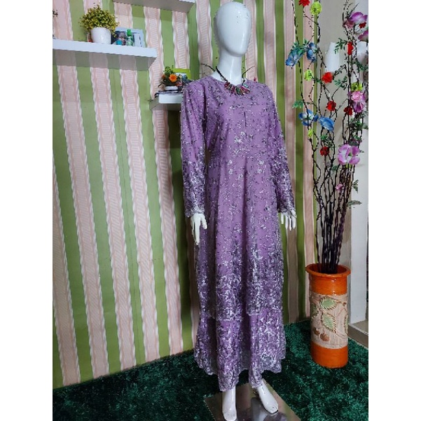 kebaya gamis pesta/kebaya busui baju pesta tulle mutiara