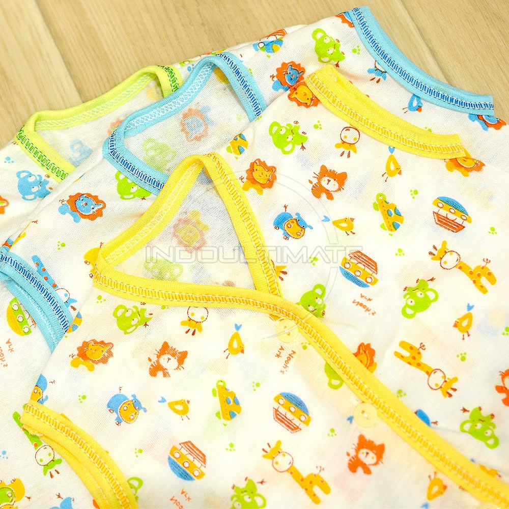 3pcs Kaos Bayi kutung tanpa lengan Newborn Baru Lahir BCS-043KK Atasan Bayi singlet  Pakaian Bayi