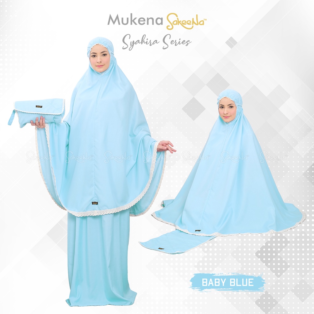 mukena syahira series sakeena traveling dewasa set tas sajadah