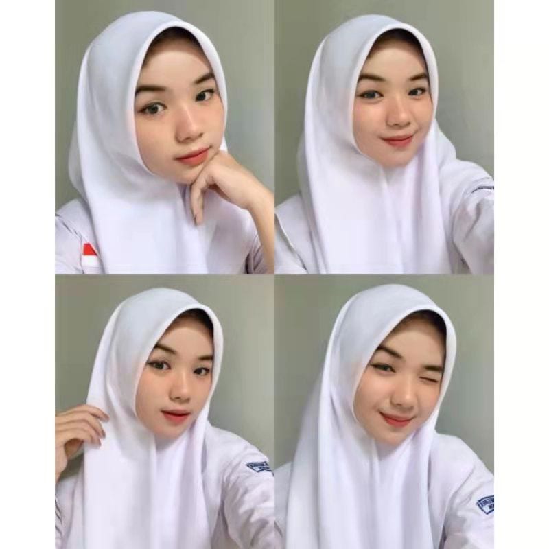 KERUDUNG SEKOLAH/KERUDUNG SEKOLAH PARIS/KERUDUNG SEKOLAH SEGI EMPAT/VOAL/KERUDUNG SEKOLAH HIJAB/KERU