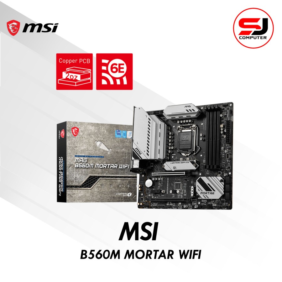 Motherboard MSI MAG B560M MORTAR WIFI m-ATX LGA1200 HDMI DP - MSI B560