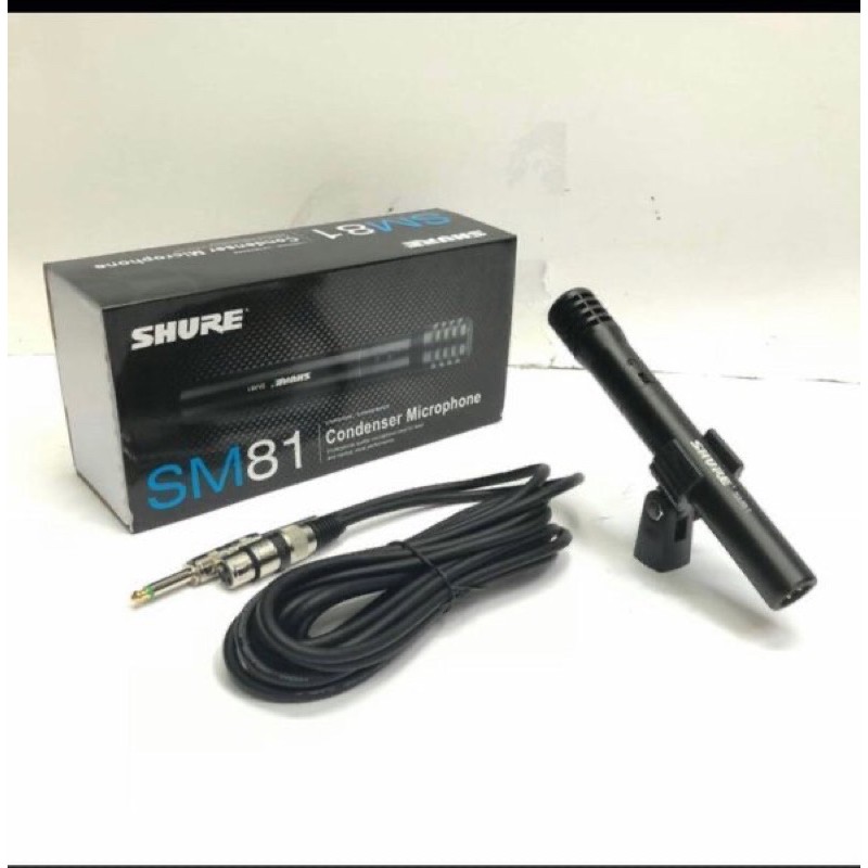 MIC KABEL SHURE SM81 MICROPHONE KABEL SM81 CONDENSOR TERBAIK BEST SELLER