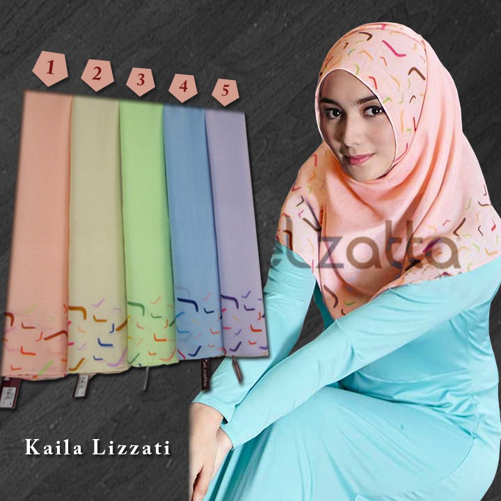 New Elzatta Scarf KAILA LIZZATI Kerudung Segiempat By Elzatta