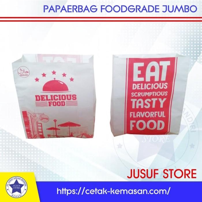 

Paperbag Kantong Makanan Jumbo Universal Snack Foodgrade 043