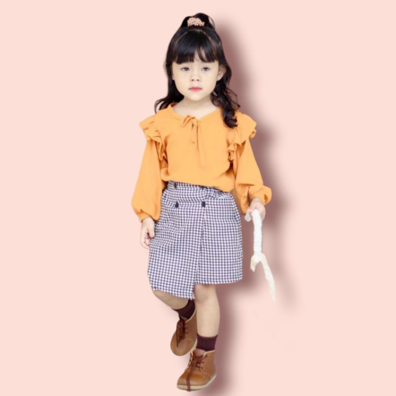 2-4T LAURA TOP ATASAN KRINGKLE NORA BLOUSE ANAK CRINKLE BLOUSE