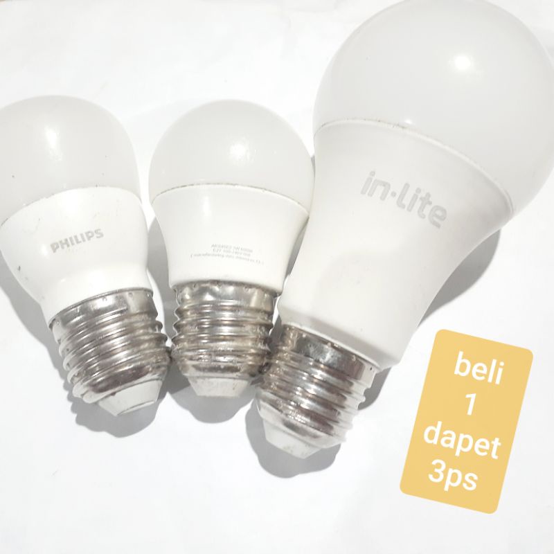 lampu led off bahan philips kecil /led off bahan philips mini/lampu bekas