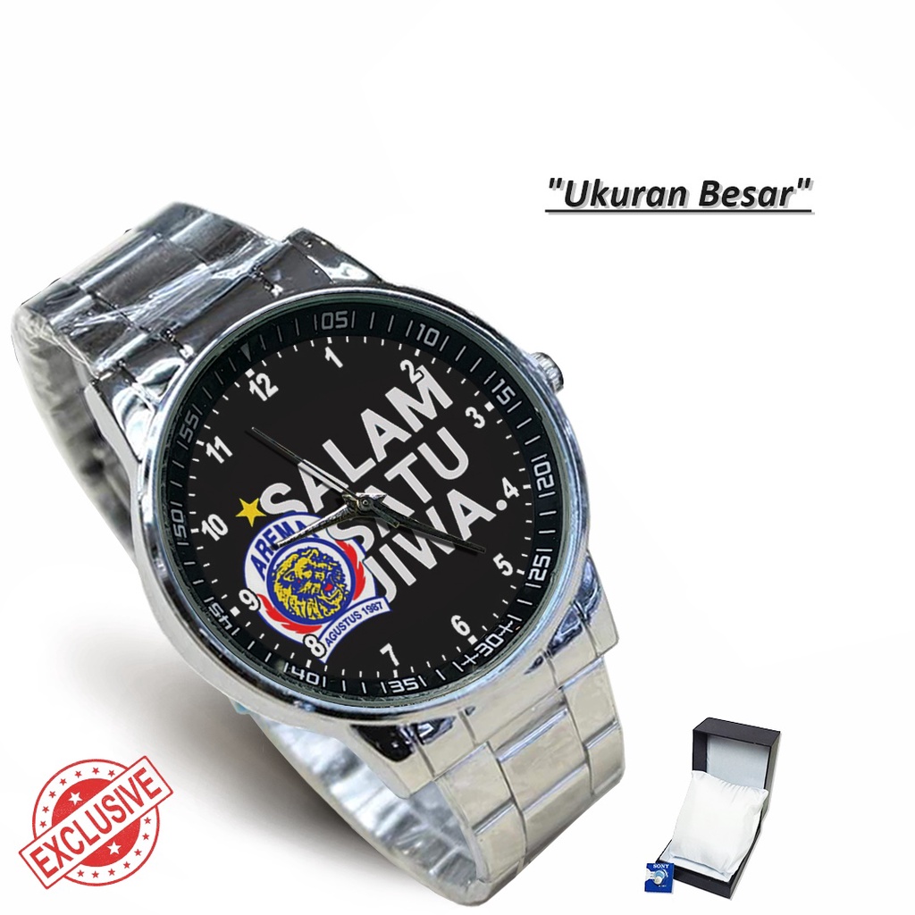 Jam Tangan Rantai Couple AREMA SALAM SATU JIWA - 1 (Awesome)