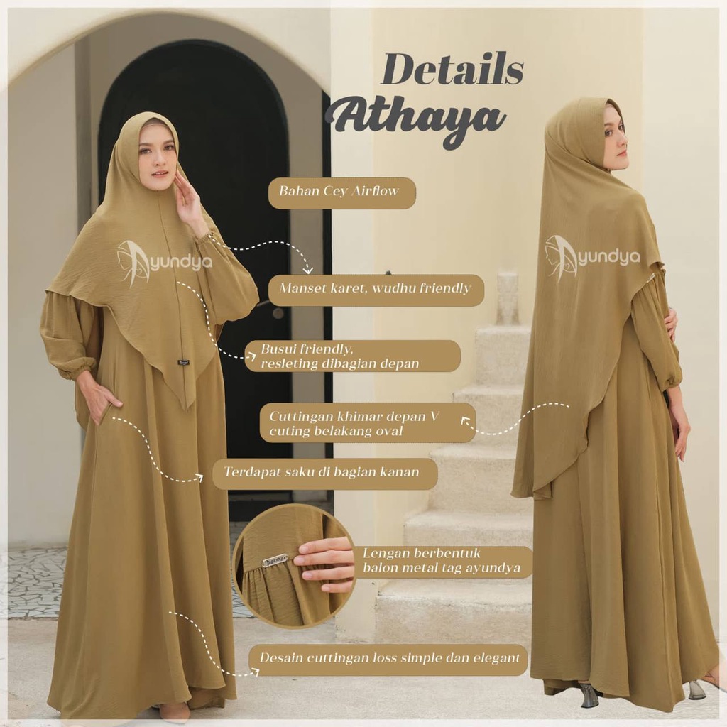 Gamis Dewasa Athaya Set By Ayundya