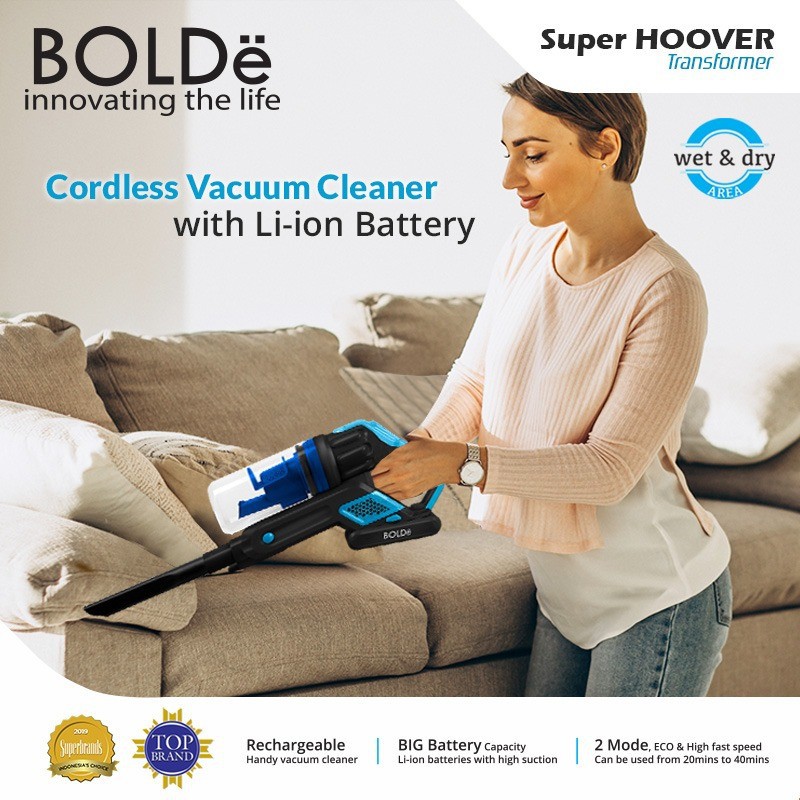 BOLDe SUPER HOOVER TRANSFORMER - Wireless Cordless Vacuum Cleaner