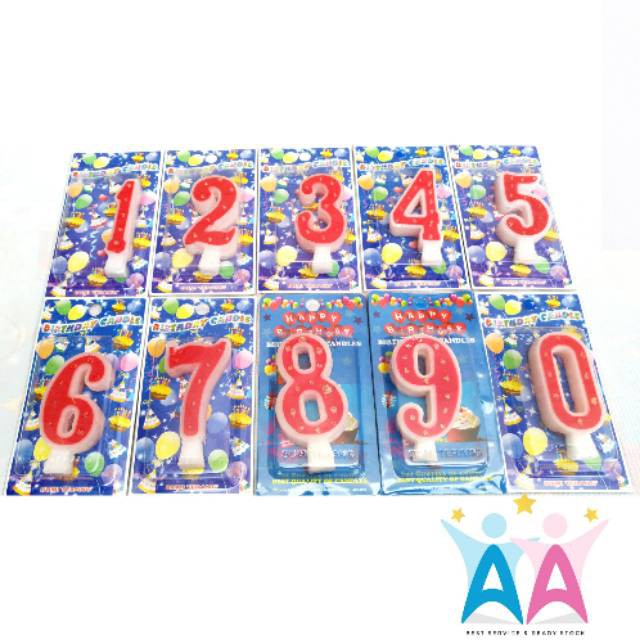 Lilin ANGKA JUMBO Glitter Untuk Cake Tar Tart Ulang Tahun Ultah Terbaik