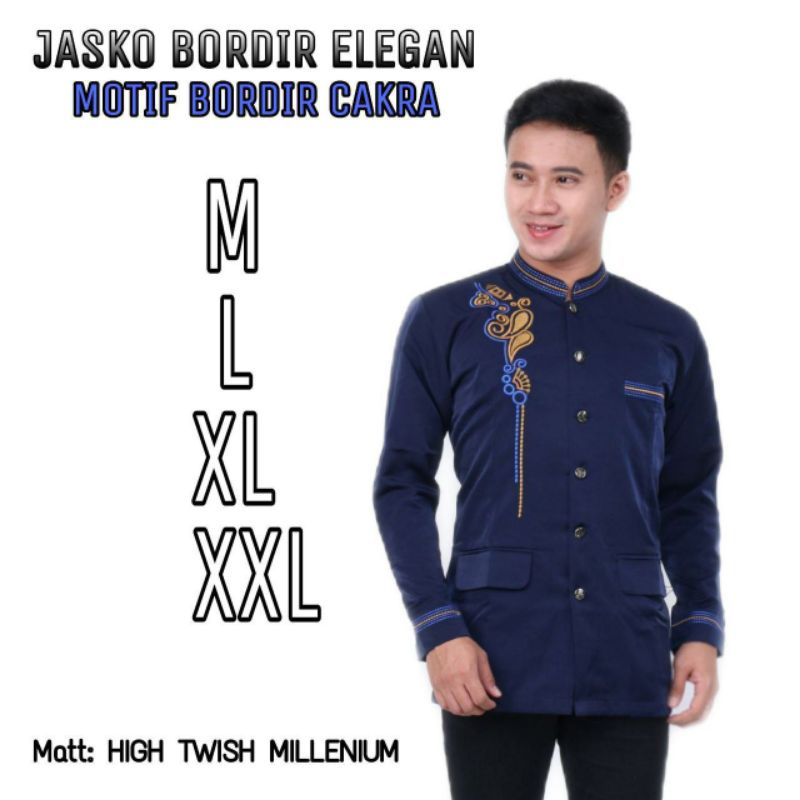 Jas Koko Bordir Jasko Lengan Panjang Fashion Muslim Pria