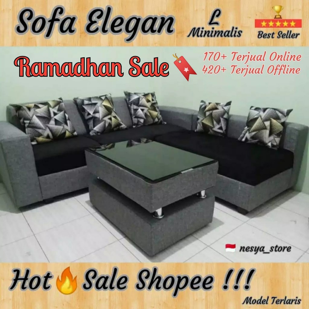 TERLARIS!!! SOFA NESYA L MINIMALIS ELEGAN PILIHAN RUANG ...