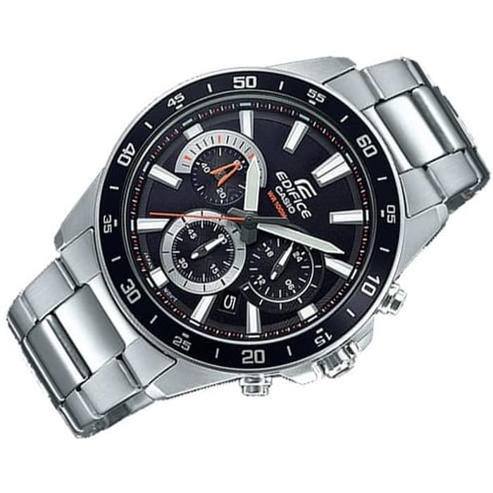 [COD] JAM TANGAN PRIA CASIO EDIFICE ANALOG STRAP RANTAI EFV-570D-1A ORIGINAL GARANSI KOTAK KADO NEW
