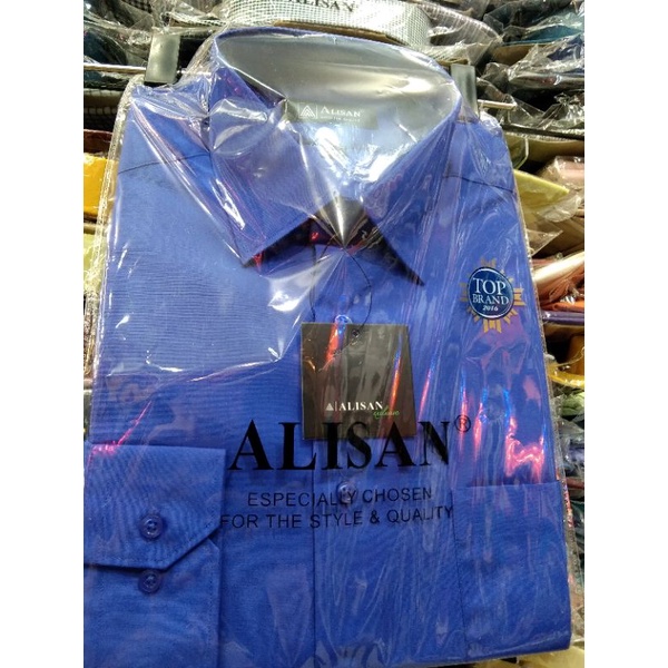kemeja alisan lengan panjang
