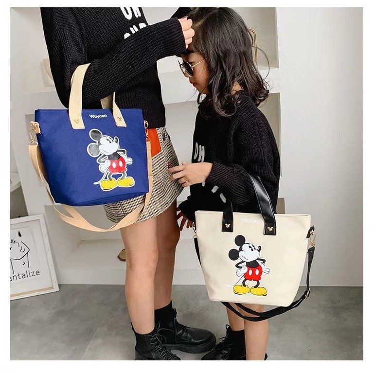 Tas Tote Bag MICKEY MOUSE Terbaru Bahan Tebal / Tas Tote Bag Wanita / Tas Wanita