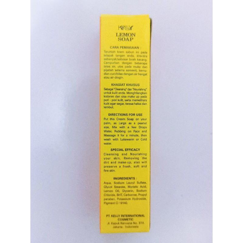Kelly Lemon Soap 15gr