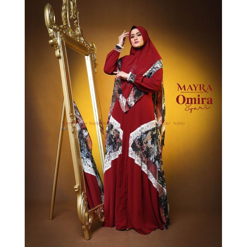 Gamis Omira Syari Original By Mayra (READY SIAP KIRIM)