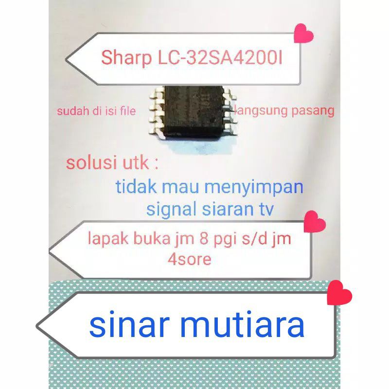 ic eprom memory spi flash TV led SHARP LC-32SA4200I