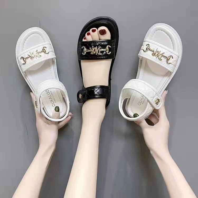 Free Box Sepatu Wanita Terlaris Sepatu Kekinian NS10290 Sepatu Sandal Wedges Wanita Import Sandal Korea