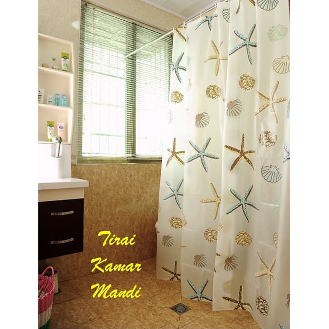 Tirai kamar mandi waterproof