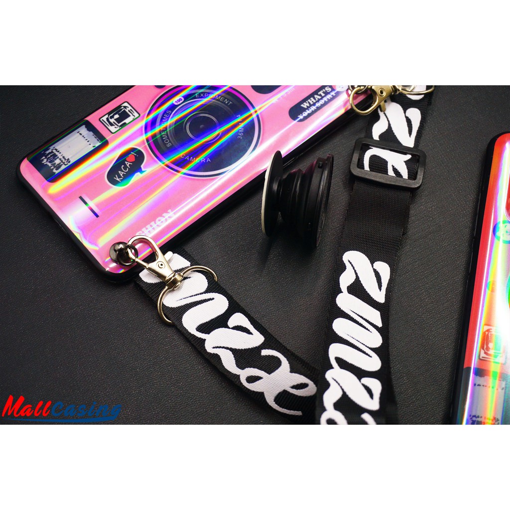 MallCasing -Xiaomi Mi5X | Redmi 5A | Redmi 6A | Redmi 9T Soft Case Motif Camera Strap Free Holder