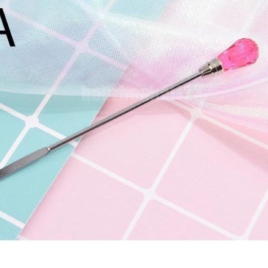 Stainless spatula mixing stirring color stick makeup stik mixing color nail art