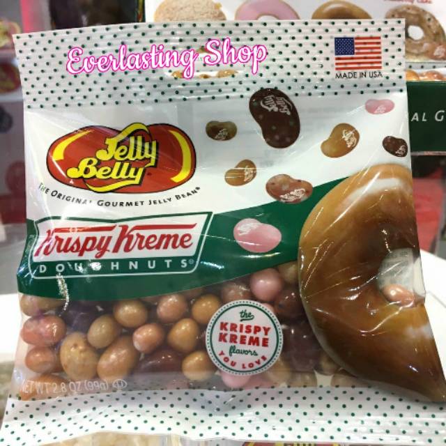 Krispy Kreme Doughnuts Jelly Belly Beans Mix Grab n Go Bags and Bag Bean Doughnut Donut Donat Permen