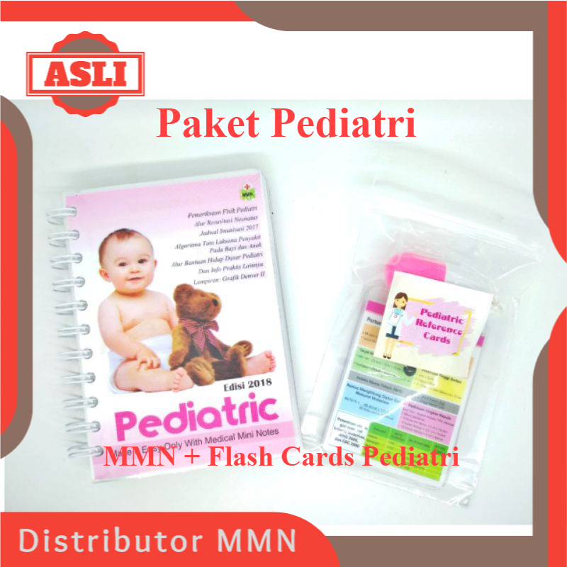 Paket Pediatri (2 Jilid MMN dan 1 Flash Card Anak) - Medical Mini Notes - Buku Saku Kedokteran