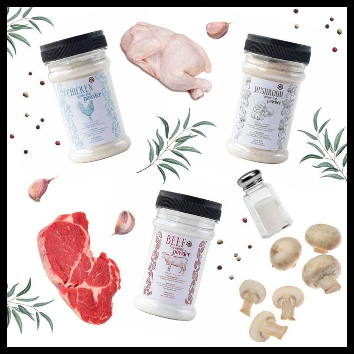 

House Of Organix Paket Natural Seasoning Powder Beef,Chicken,Mushroom