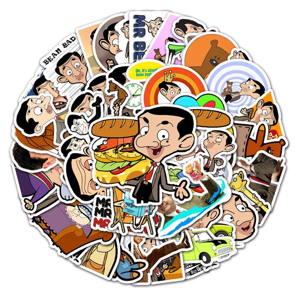 [Elegan] Mr. Bean Stiker Tahan Air Dekorasi Gitar Laptop Motor DIY Skateboard Diary Decals