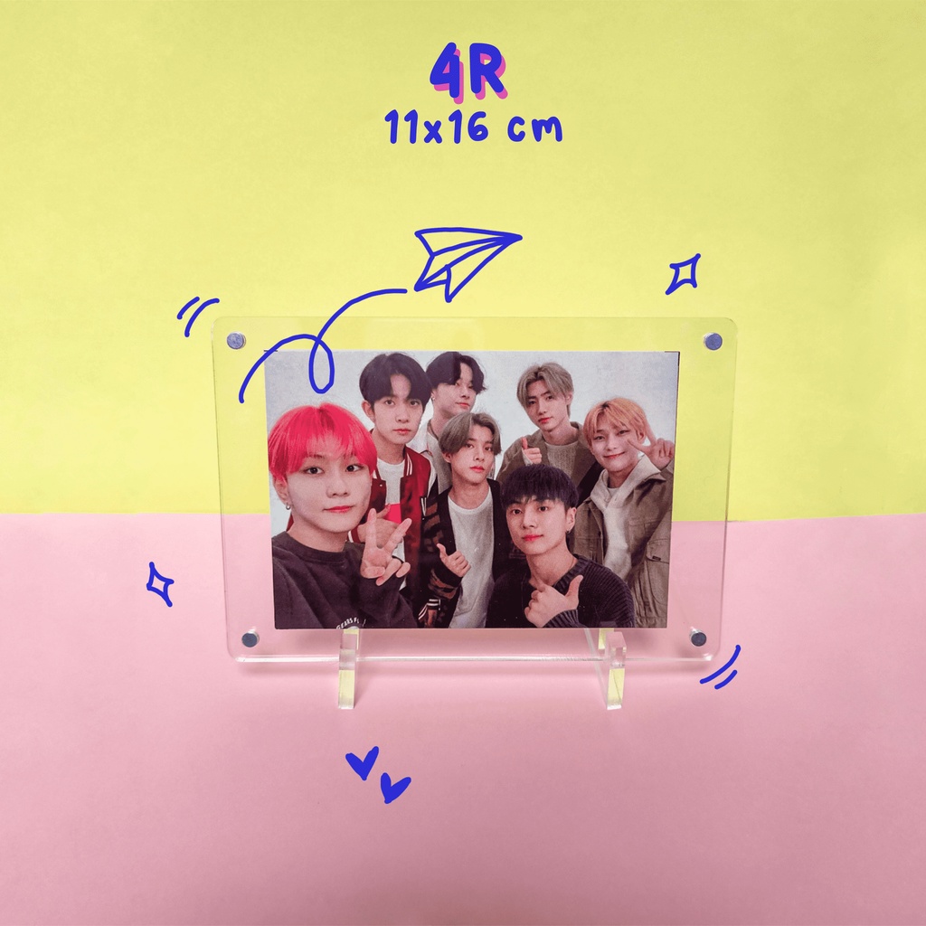 Acrylic photo frame 4R PC Postcard | magnetic