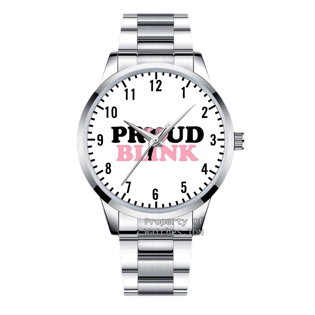 Jam Tangan K-Pop Cewek Rantai Stainless Fashion Termurah Proud Blink