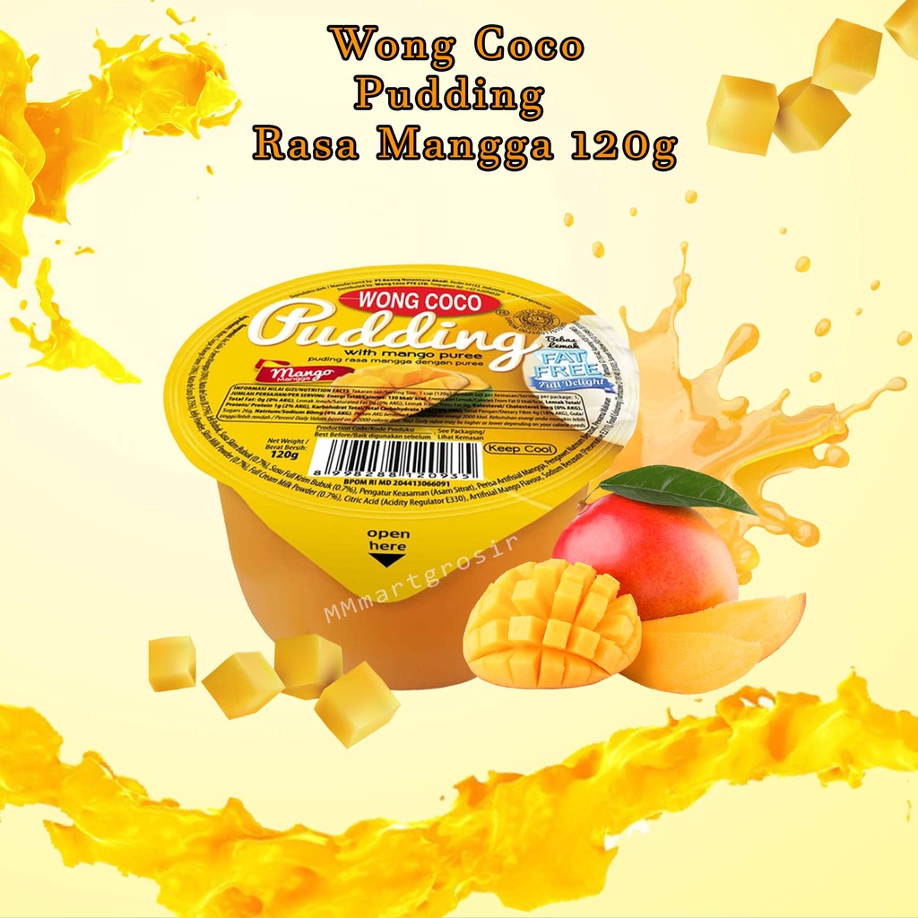 

Puding Wong Coco / Pudding Buah / Pudding Rasa Mangga Dengan Pure / 120gr