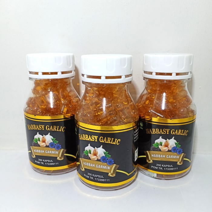 HABBASY GARLIC isi 200 kapsul HABBATUSAUDA PLUS GARLIC